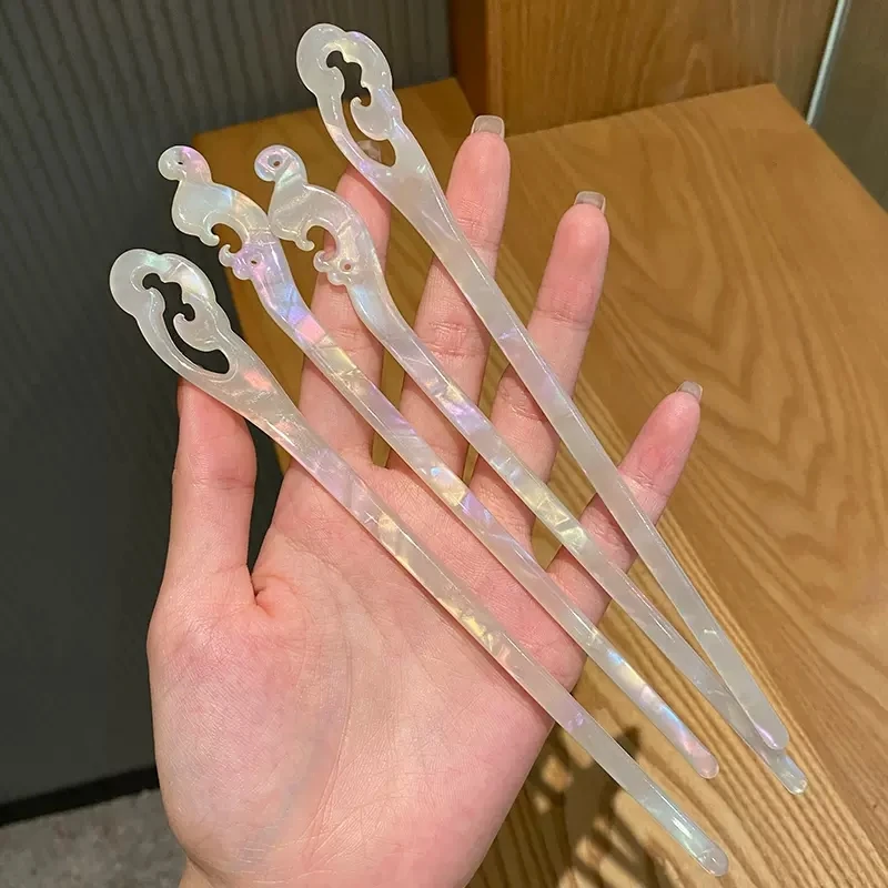 

Chinese Style Mermaid Hair Sticks Vintage Chopstick Hairpins Women Hair Clip Pin Headwear Wedding Headdress Jewelry Accessories