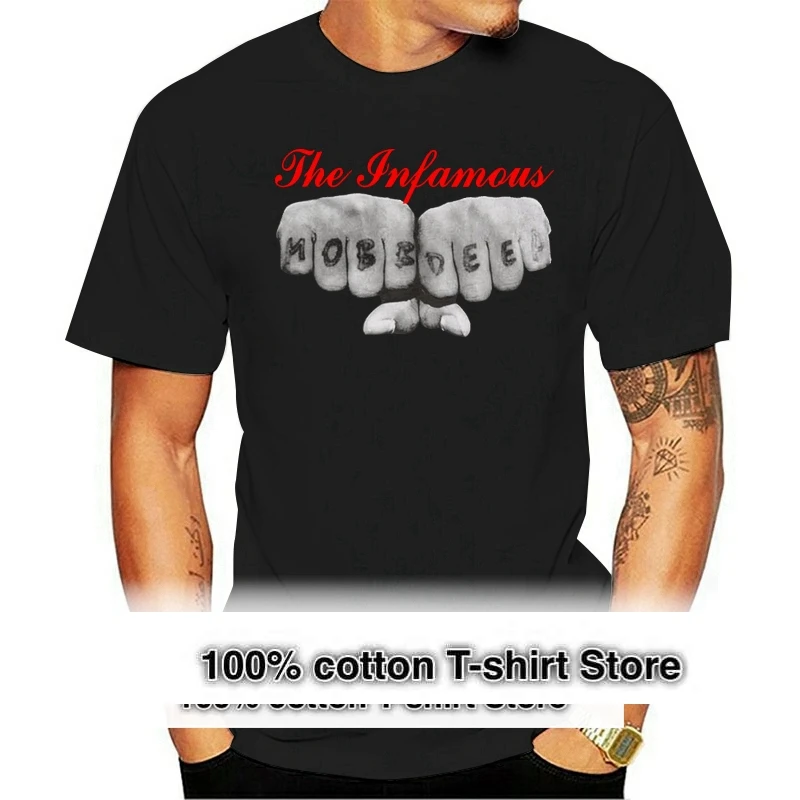 

Mobb Deep Infamous T-Shirt Size S-2Xl Black Color Style Round Tee Shirt