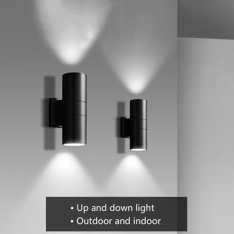 

Черный, серый, вверх вниз, уличный настенный светильник, 6 Вт, 10 Вт, 20 Вт, 30 Вт, 36 Вт, крыльцо, сад, водонепроницаемое домашнее освещение, наружный алюминиевый корпус лампы
