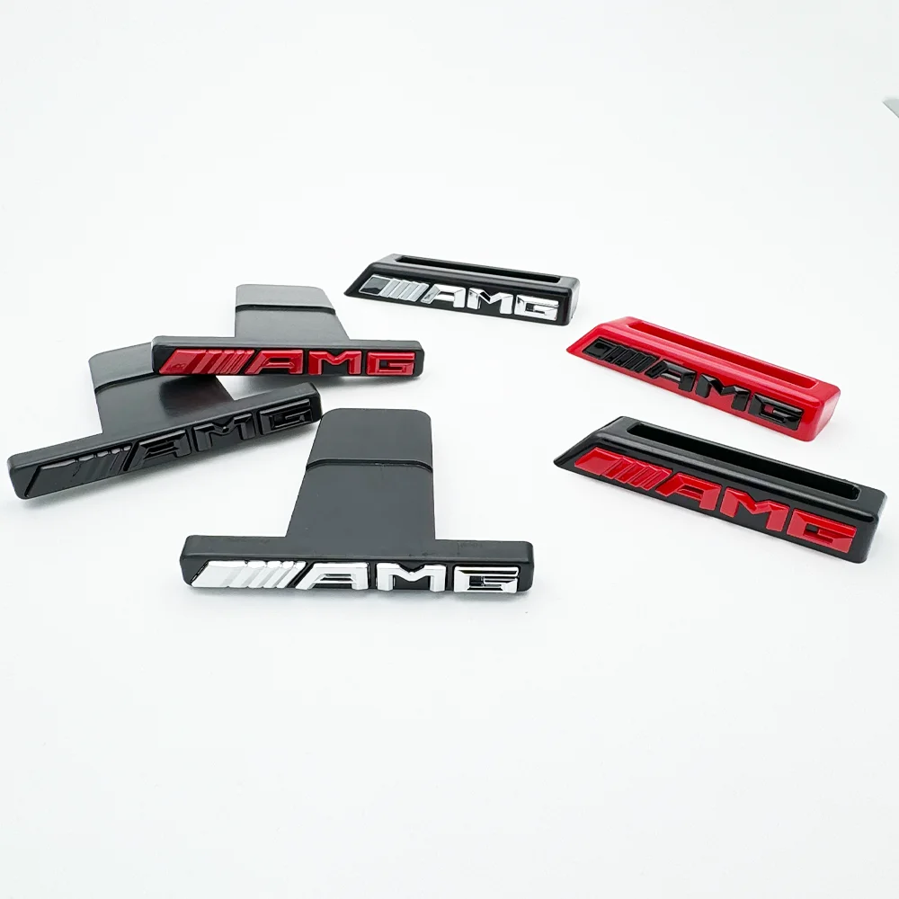 3D ABS логотип AMG Эмблема Автомобильная передняя решетка Значок для Mercedes Benz GLC A B C E