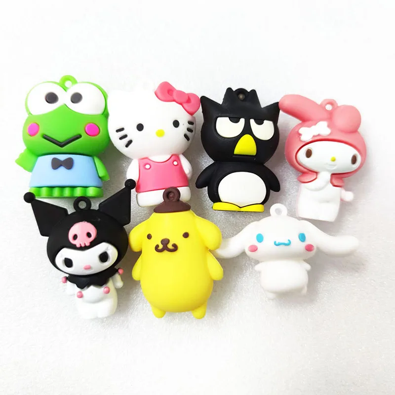 

Kawaii Sanrios Anime My Melody Cinnamoroll KTcat XO Keroppi Kuromi Model Toys Cute Cake DIY Decoration Ornament Doll Kids Gift