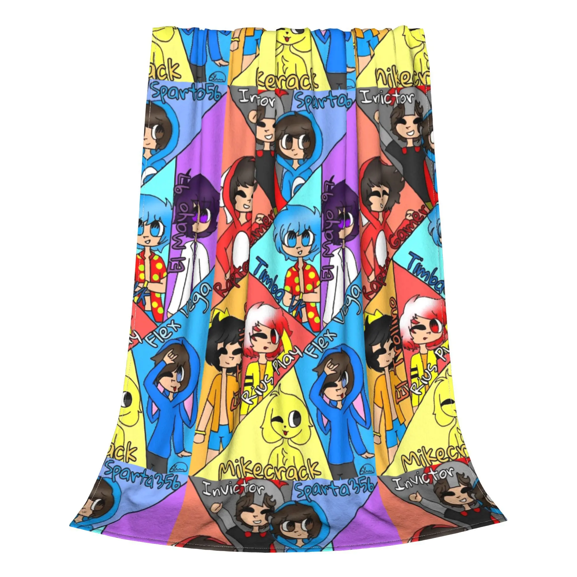Mikecracks Game Blanket Cartoon Fuzzy Funny Warm Throw for Home Winter