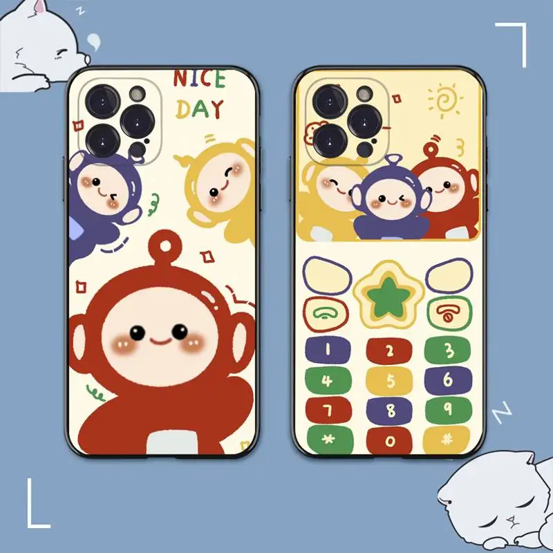 

Lovely T-Teletubbies Phone Case For iPhone 14 11 12 13 Mini Pro XS Max Cover 6 7 8 Plus X XR SE 2020 Funda Shell