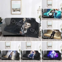 doctor who multifunctional thermal flannel blanket bed sofa personalized super soft thermal bedspread