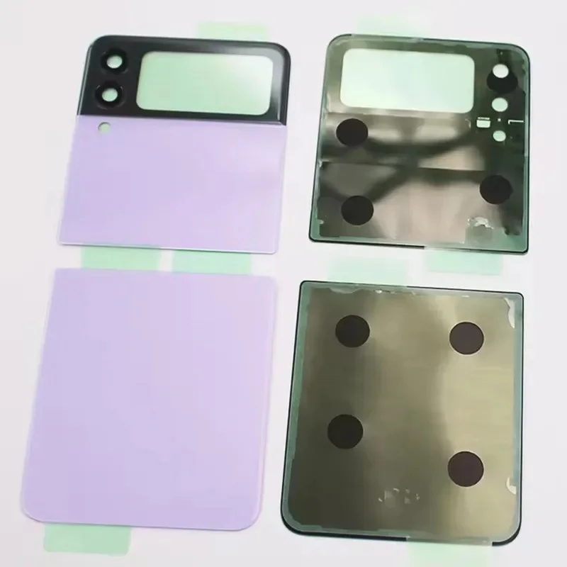 Фото Задняя крышка аккумулятора BANERYPAK для Samsung Galaxy Z Flip 3 Flip3 5G, стеклянная задняя панель корпуса SM-F711 F711B F711U, замена. №2