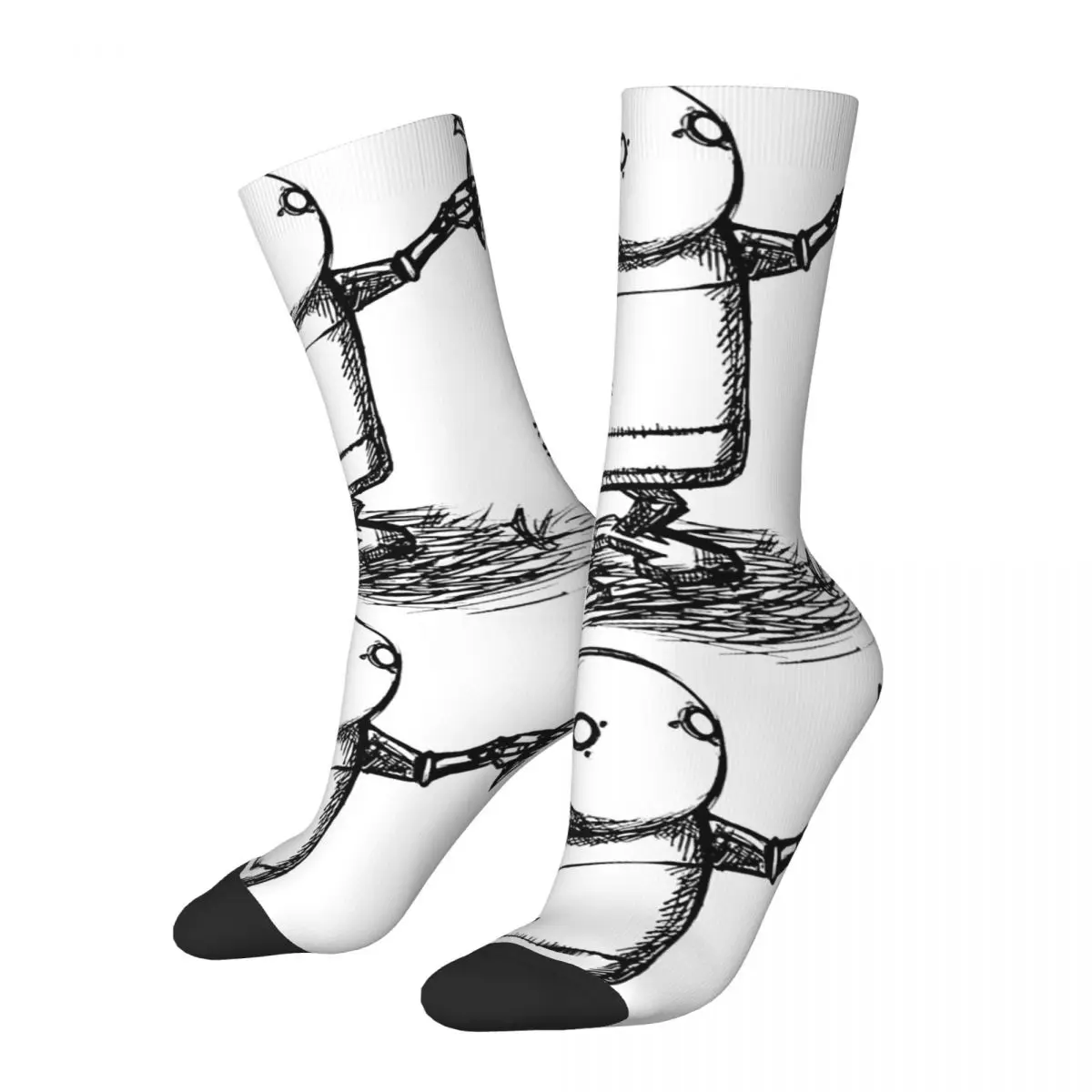 

Веселые забавные мужские Компрессионные носки, автоматические винтажные носки в стиле Харадзюку, уличный стиль, Необычные носки с узором, сумасшедшие носки, подарок