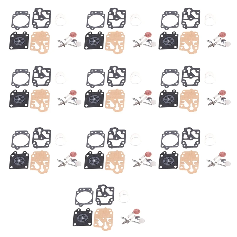 

Spot Goods 10 SETS Carburetor Repair Kit For 40-5 44-5 32 34 26 Brush Cutter Grass Trimmer Replacement Parts