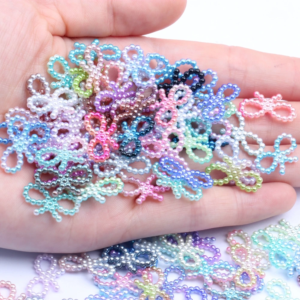 

1000 шт., радужные искусственные жемчужины, 10x18 мм