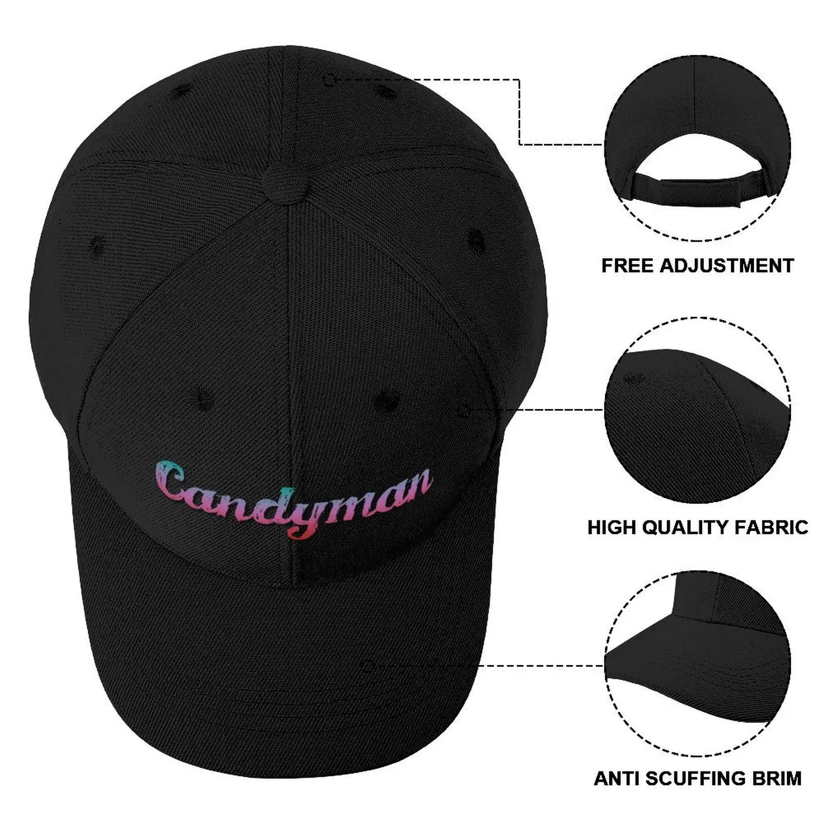 Бейсболка Candyman пляжная винтажная мужская кепка для косплея женская |