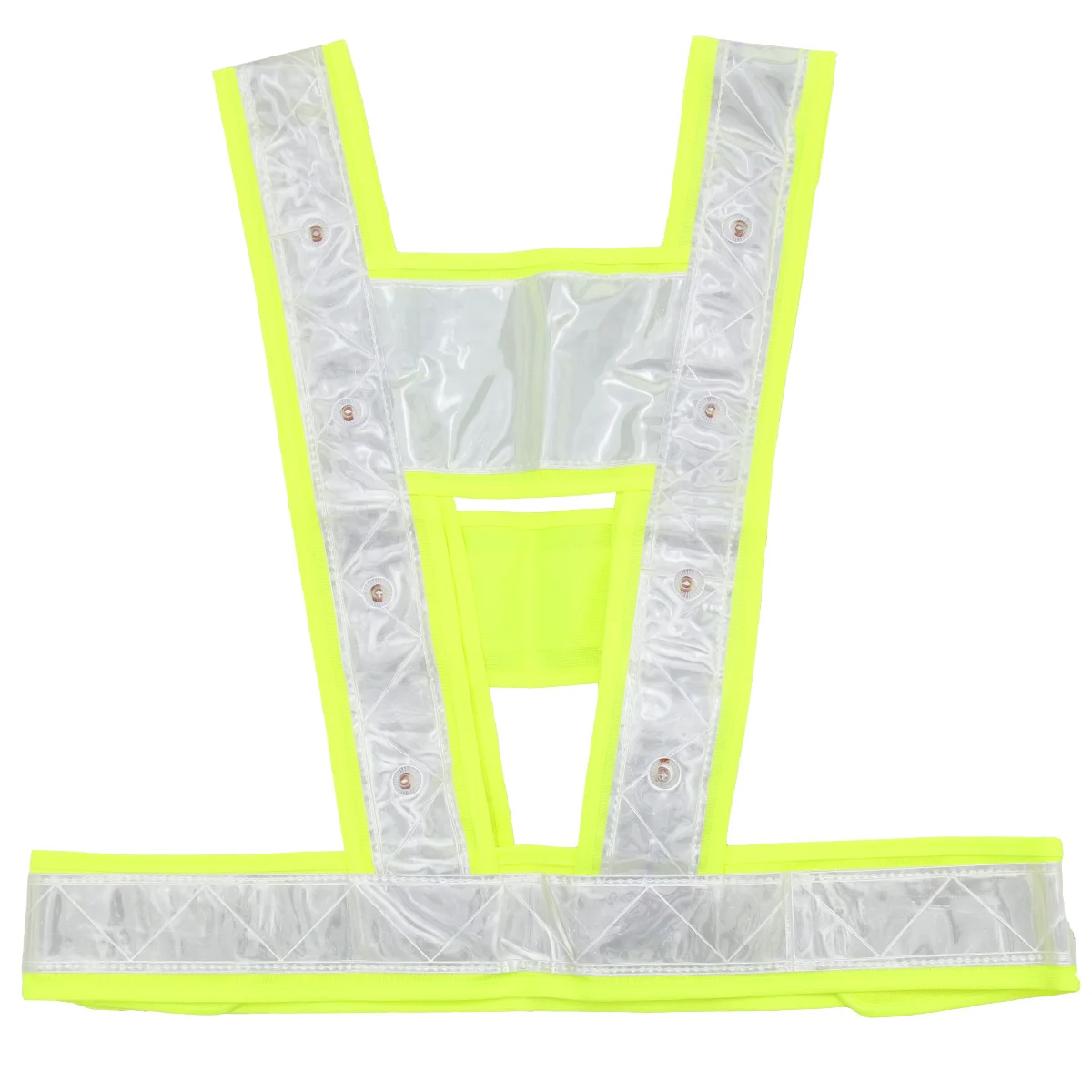 

Vest Reflective Safety Clothing Strap Suspenders Black Led Yellow Reflector Fluorescent Jackets Construction Worker Night Bike