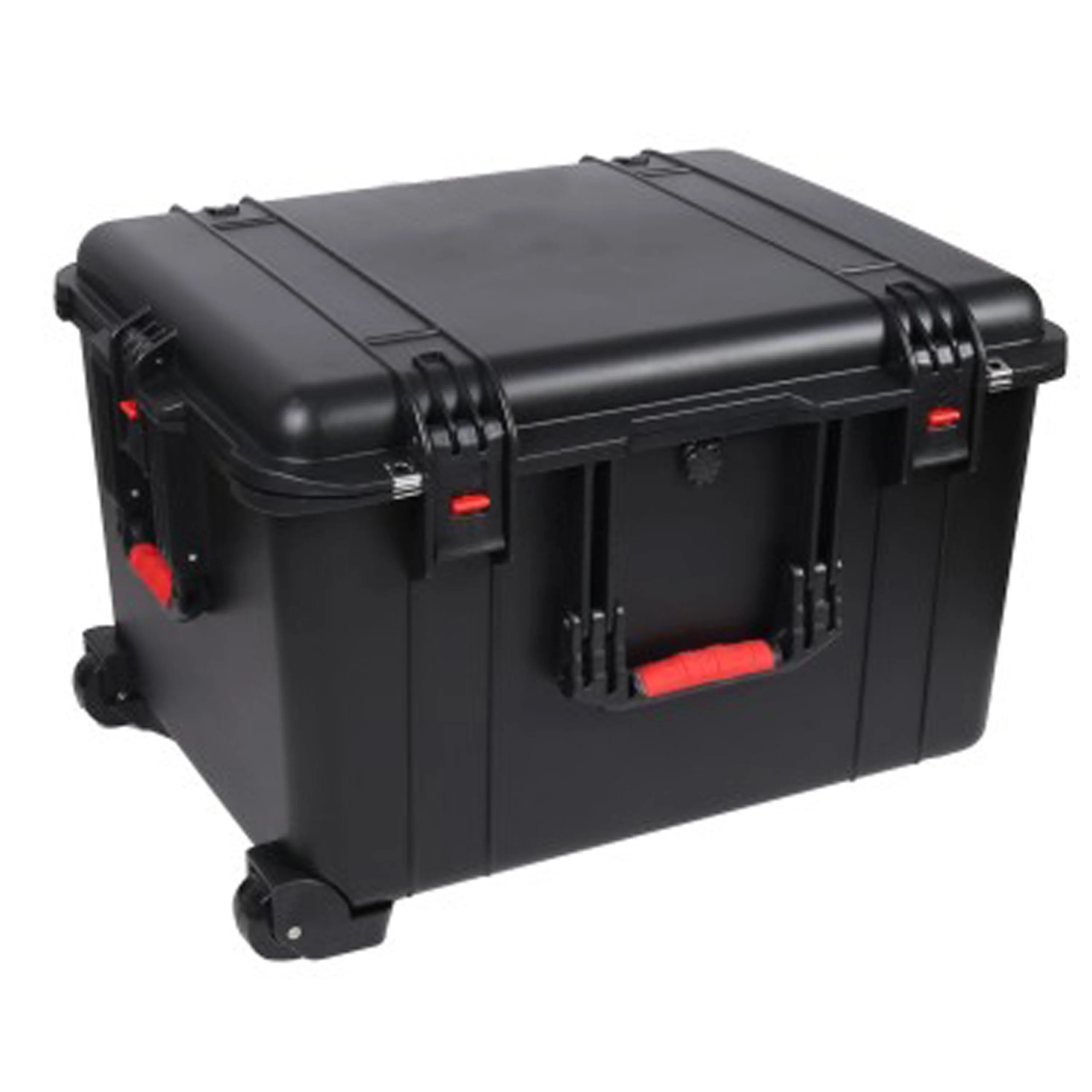 634x503x400mm Large Size PP Material Hard Plastic Case Instrument Carrying Protective Tool Case with Handle and Wheel