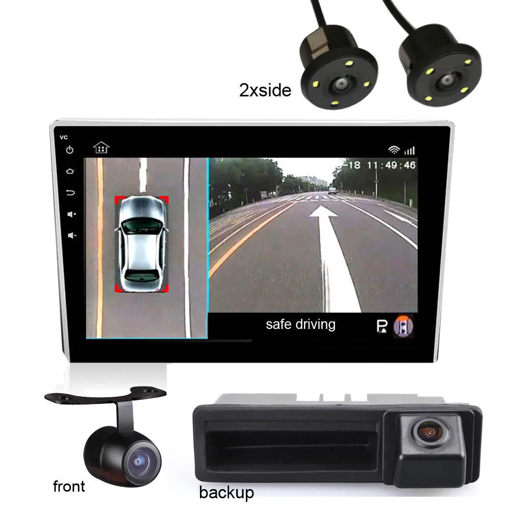 1080P Full HD Front View 360 Panoramic Camera Car DVR for Audi A4 Avant B7 A4 B7 A3 8P S4 B6 S3/A3 S6 A8/S8 RS4 RS6 A6 A6L A3 A5