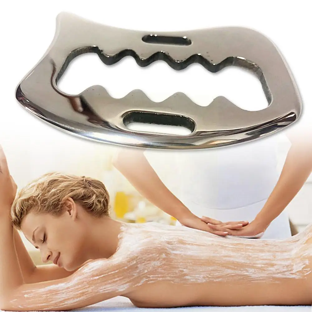 

Steel Gua Sha Scraping Board Face Scraping Sheet Massage Care Gua Sha Therapy Antistress Tool Spa Body Massager E6t9
