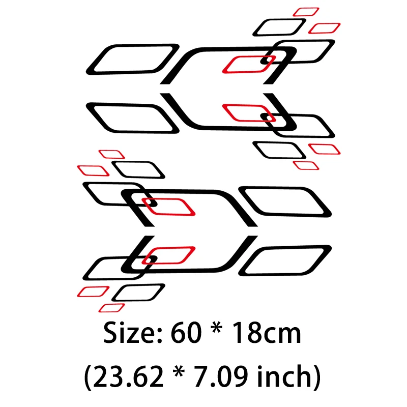 

2/4 шт. спортивные сетчатые ромбовидные автомобильные наклейки, персонализированные и наклейки для модификации капота автомобиля, двери, капота и капота
