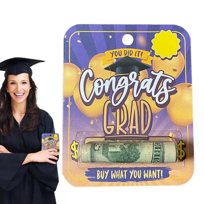 

Graduation Greeting Card Money Holder Commemorative Acrylic Graduation Money Clip Money Holder Display Gift For Graduation Party