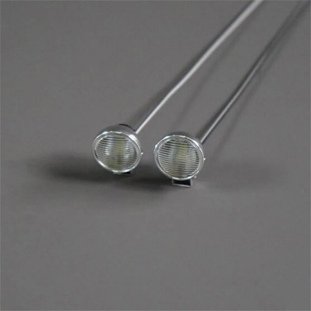 1 пара 1/14 Головной фонарь для радиоуправляемого грузовика круглая Светодиодная