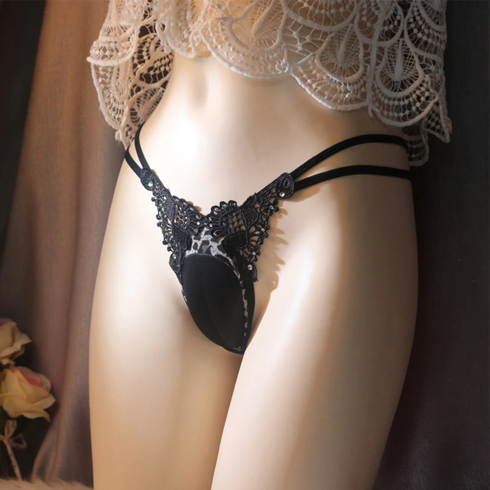 Гей-сисси стринги с верблюжьим носком и мягкой подкладкой для трансвеститов