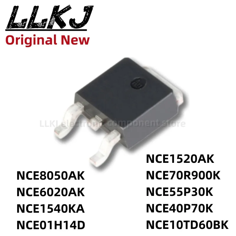 

1pcs NCE8050AK NCE6020AK NCE1540KA NCE01H14D NCE1520AK NCE70R900K NCE55P30K NCE40P70K NCE10TD60BK TO252 MOS Fet