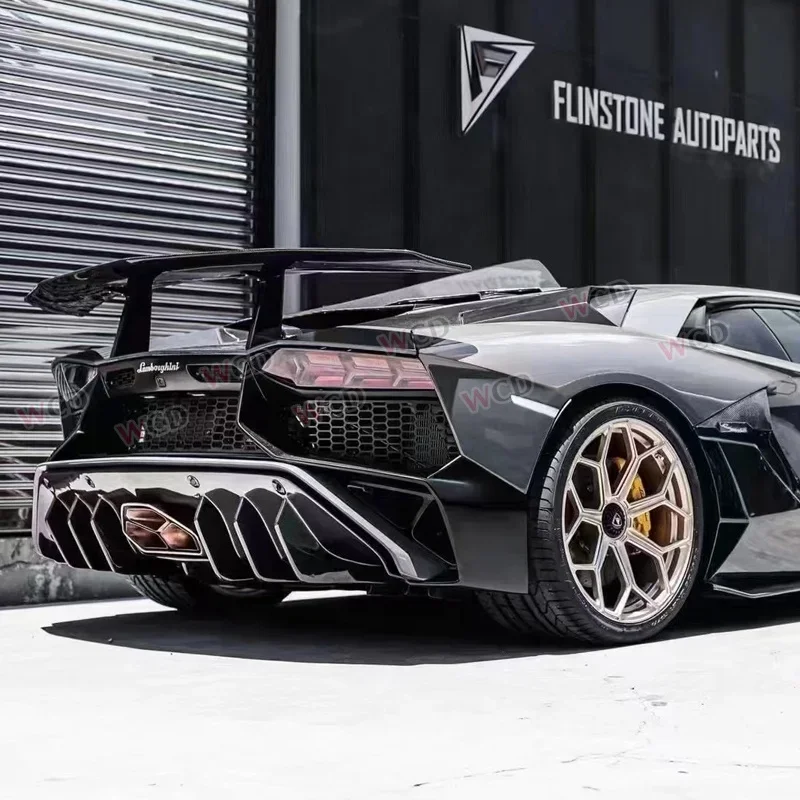 Углеродное волокно в стиле SV + Bodykit Lamborghin Aventador LP700 LP720 LP750 2011 передний бампер задний