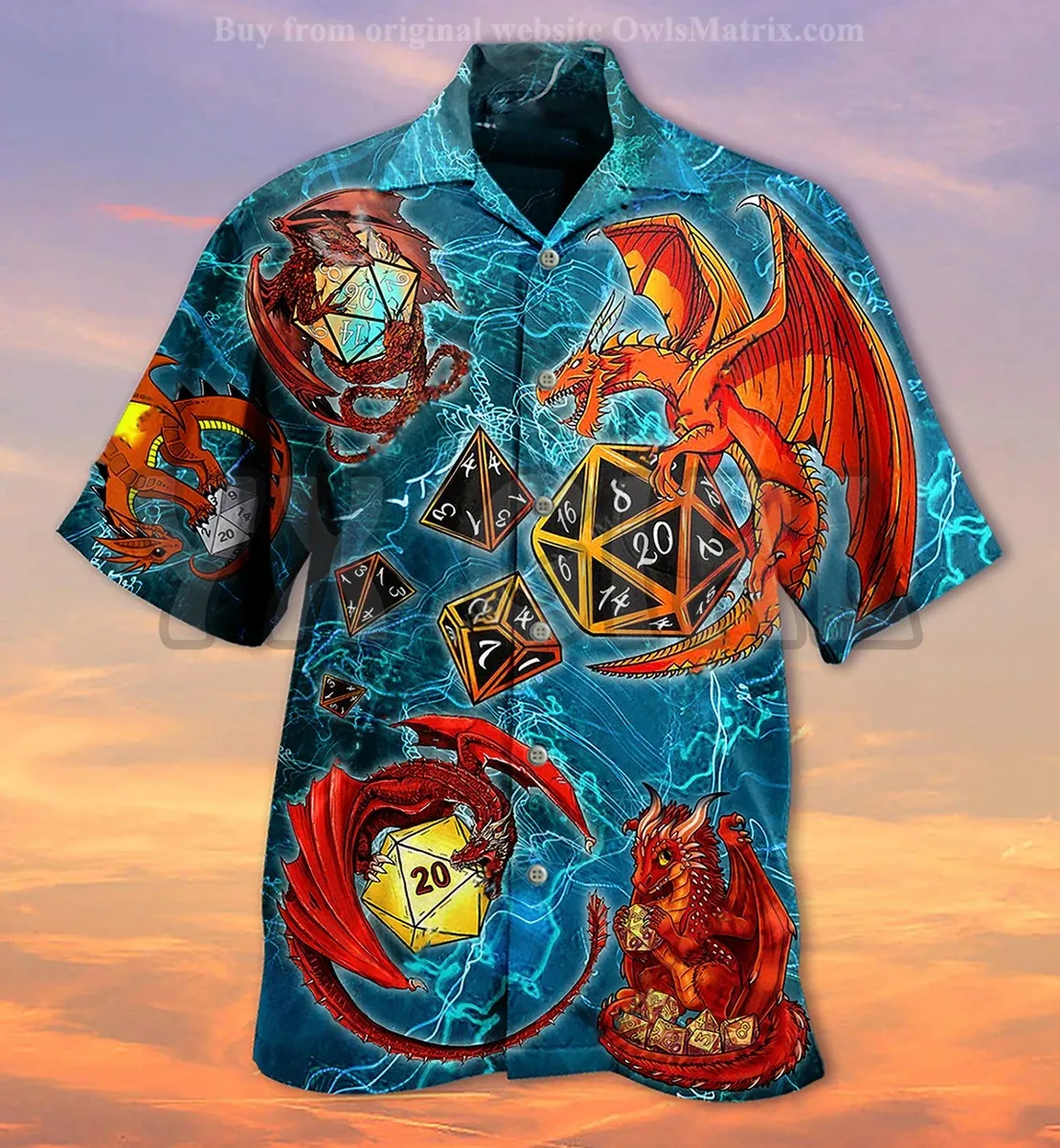 Summer Shirts Kanagawa Dragon 3D All Over Printed Hawaiian Shirt Men's For Women's Harajuku Casual Shirt Unisex