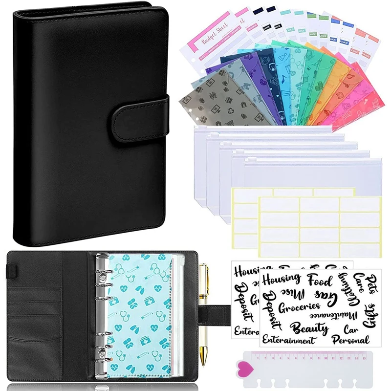 

Cash Budget Envelope Set, Budget Binder,Used For Budgeting,A6 Binder Envelope, Used For Saving Money Banknote Manager A