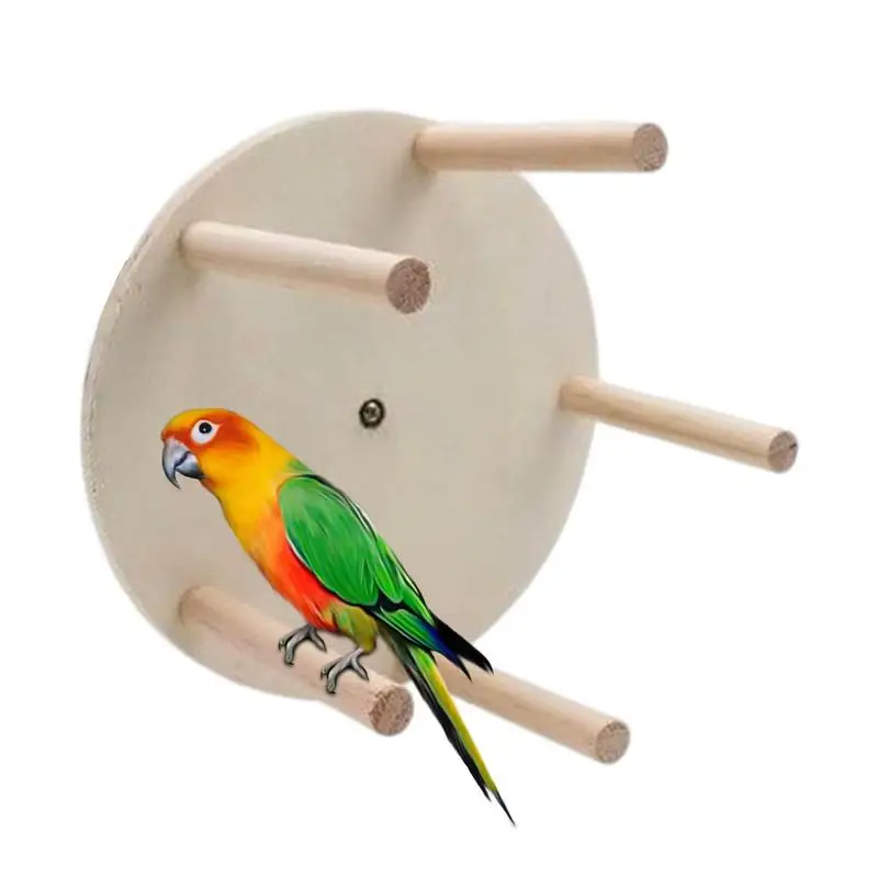 

Parrot Perch Stand Wood Perch Platform For Lovebirds Bird Chewing Toy Birdcage Stands For Parakeets Cockatiels Conures Macaws