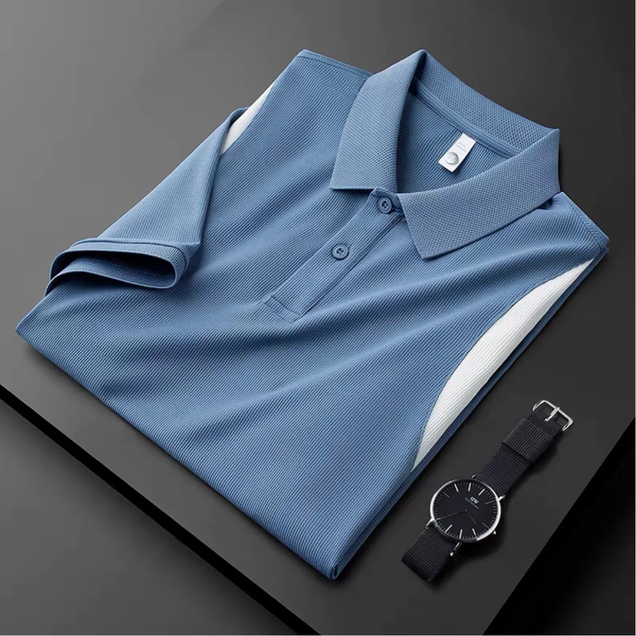 

Мужская Летняя трикотажная рубашка-поло из вискозы, 4x l-m