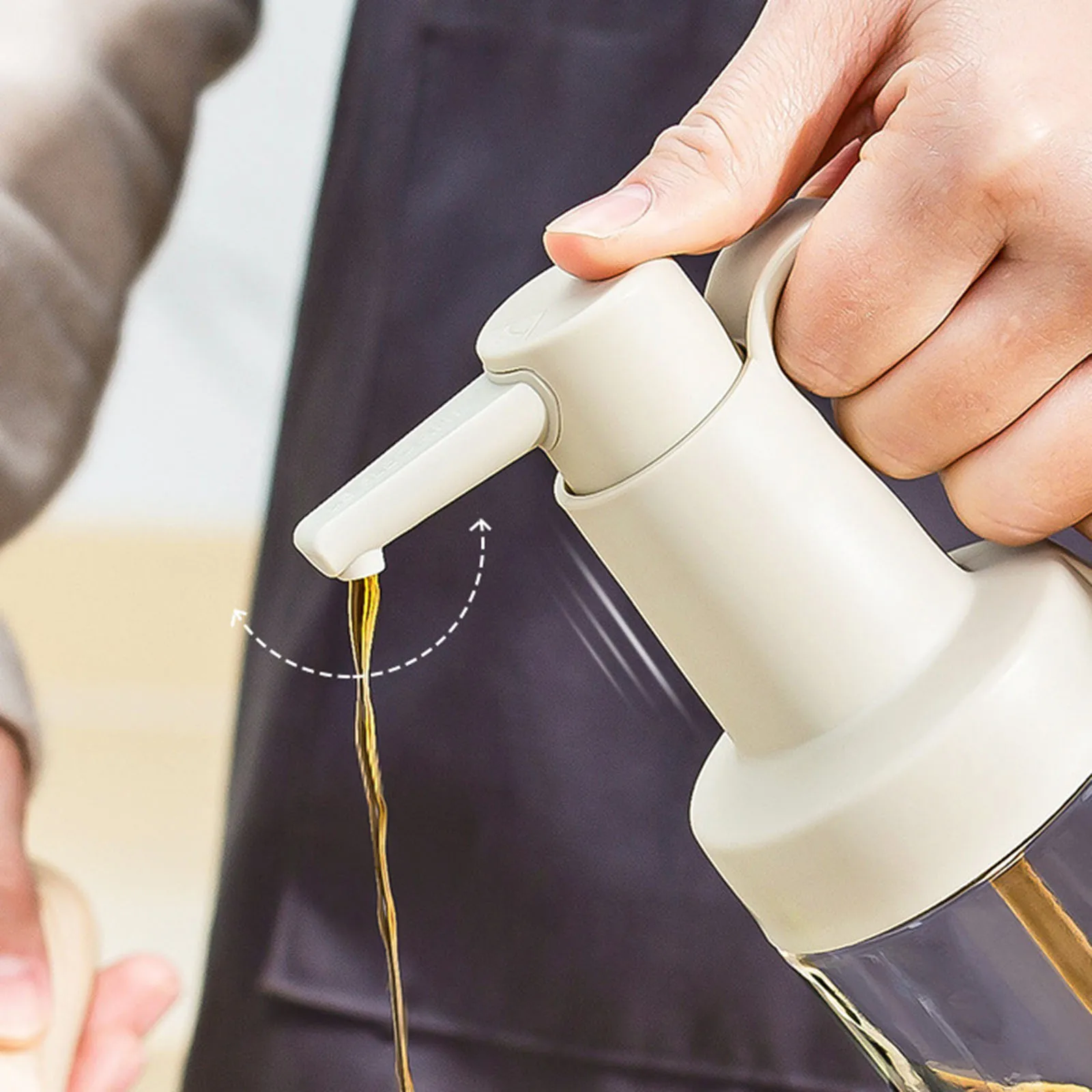 

Диспенсер для масла, измерительная бутылка для соевого масла, стеклянная бутылка для масла, кухонный инструмент, дозатор для масла, бутылка ...