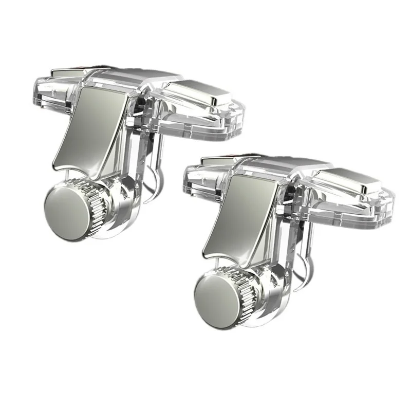 mobile pubg controller game gamepad joystick metal l1r1 free fire shooting key aim key button trigger for iphone x android phone free global shipping