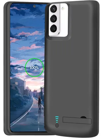 Чехол для зарядного устройства для Samsung Galaxy S21, внешний аккумулятор, расширенная крышка для зарядки аккумулятора, externe 4800 мАч