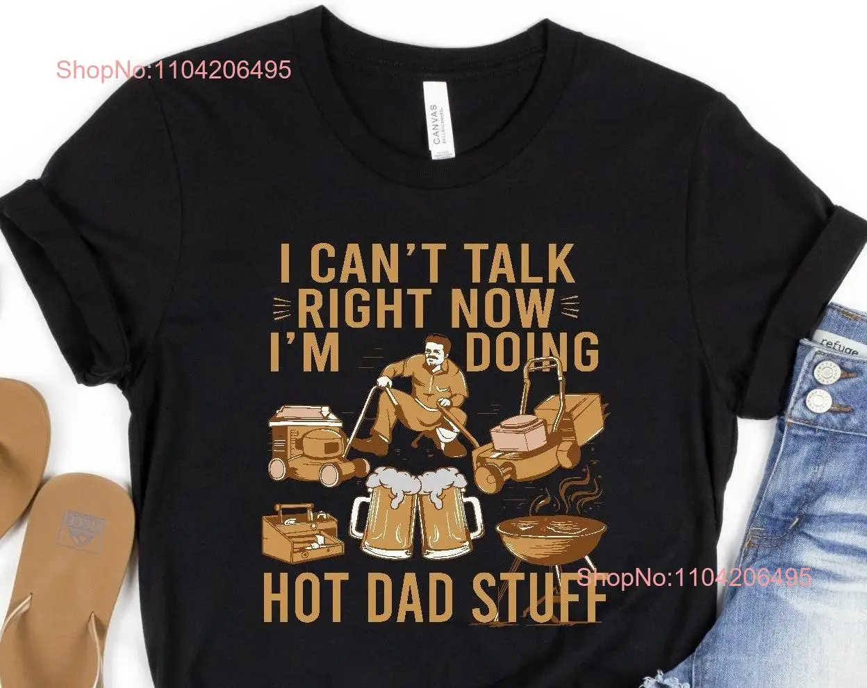 Я не могу говорить теперь я делаю популярная футболка для папы забавная с