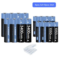1 5v aaa rechargeable battery 1050mwh aa 1 5v rechargeable battery 3400mwh for flashlight toys watch mp3 player battery aaa