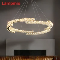 lampmio luxury crystal chandelier lighting for living room restaurant lustre villa dining chandeliers wire supension lustres