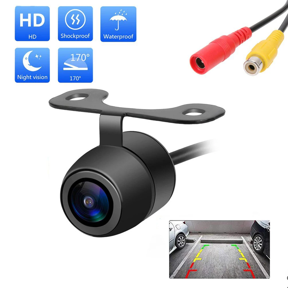 

Car Reverse Camera HD Night Vision Wide Angle Rear View Parking Camera Waterproof CCD LED Auto Backup Monitor HD Image