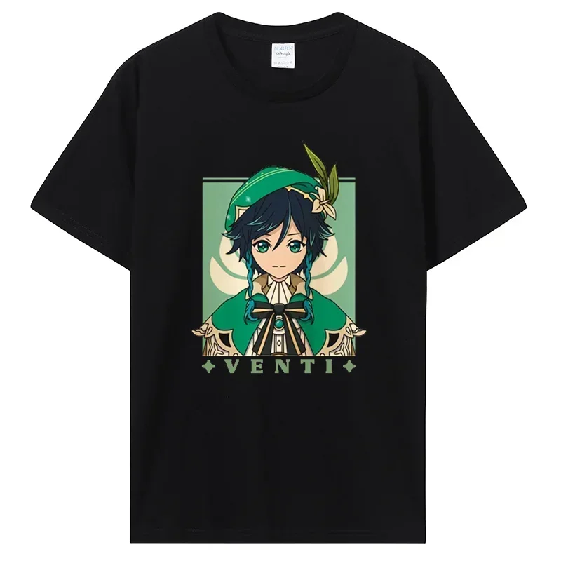 Genshin Impact Printed T Shirt Women Xiao Kazuha Hu Tao Graphics T-shirt Funny Game Clothes Anime Cartoon Streetwear Top