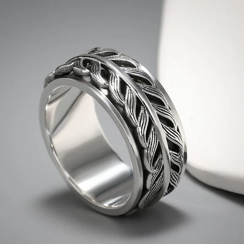 BOCAI Новые настоящие серебряные ювелирные изделия S925 в стиле ретро тайские