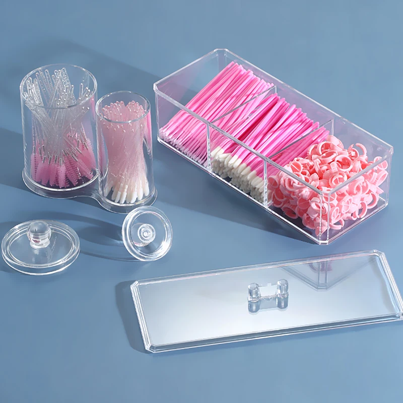 Большая емкость ящик для хранения ресниц наращивания Пинцет Чехол косметический