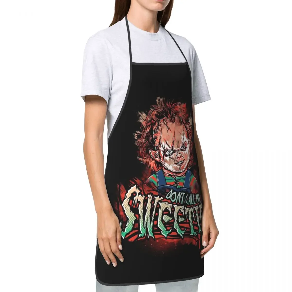 Нагрудники с забавной игрой Чаки фартуки унисекс для женщин и мужчин кухонный