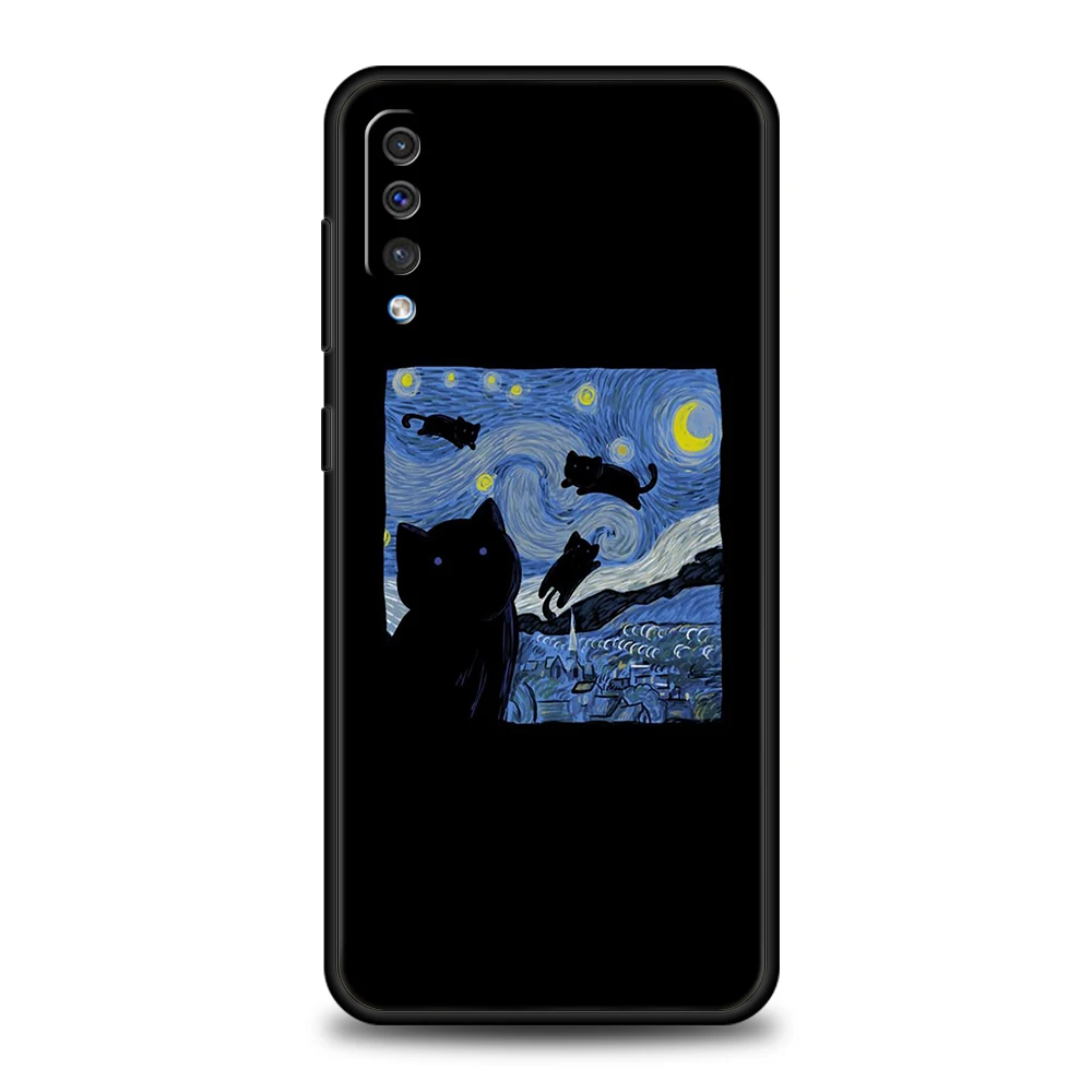 Cartoon Cat Phone Case for Samsung Galaxy A42 A22 A12 5G A02 A03 A04 A04S A50 A70 A10 A20 A30 Silicone Cover Shell Coque Capas images - 6