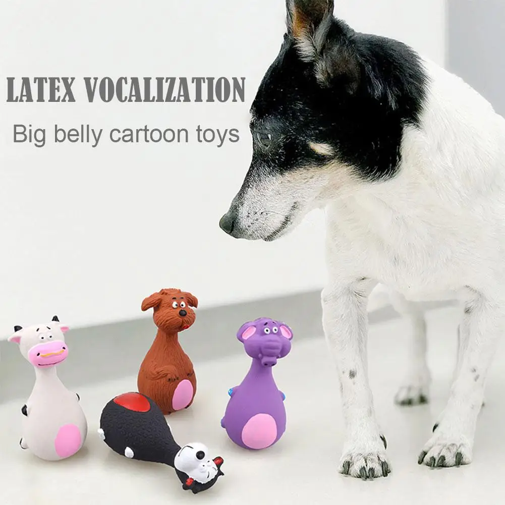 Звуковая пищалка собака латексные игрушки слон корова животное жевательное
