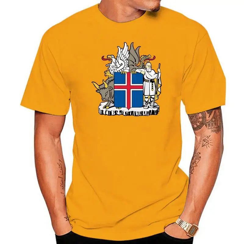 

Hot Sale Summer Iceland Coat of Arms T Shirt Tee Shirt
