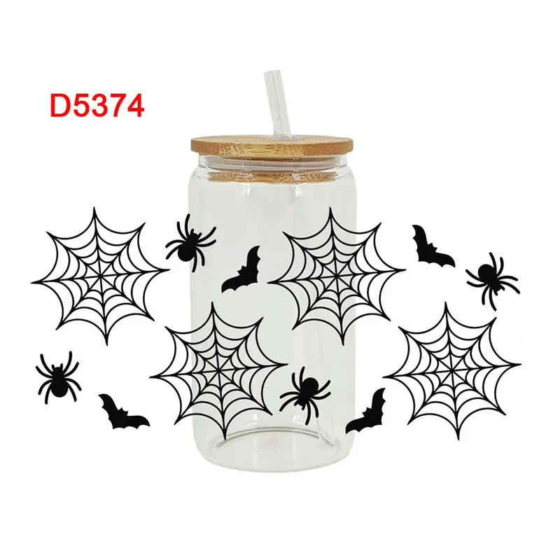 

3D УФ DTF переводит наклейки 16 унций, фотосессия, Хэллоуин, напечатанные для DIY стекла, керамики, металла, кожи и т. д. D5292