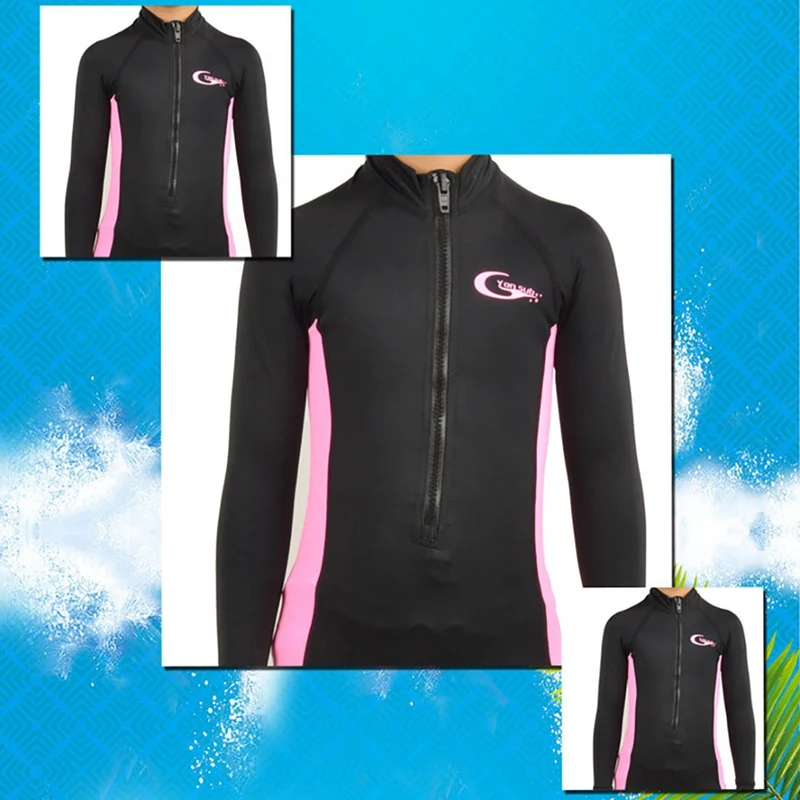 Детский слитный купальник Yon с длинными рукавами для серфинга и дайвинга теплый