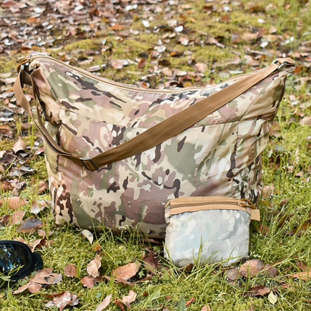 

Camping Waterproof Mountaineering Bucket Bag Climbing Foldable Messenger Bag Outdoor Hiking Climbing Large Capacity Tote Pouch