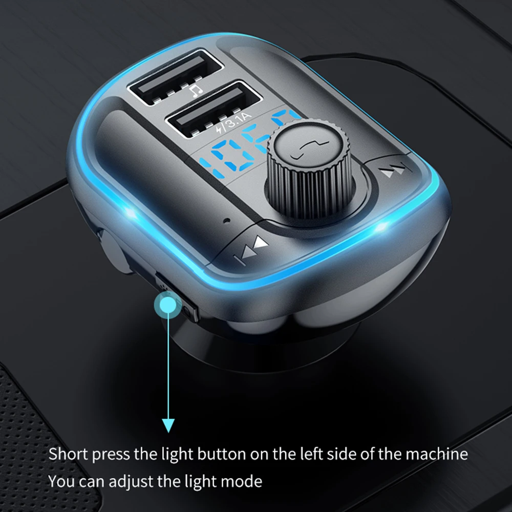 FM-передатчик для автомобиля Bluetooth 5 0 автомобильный радиоприемник аудио адаптер