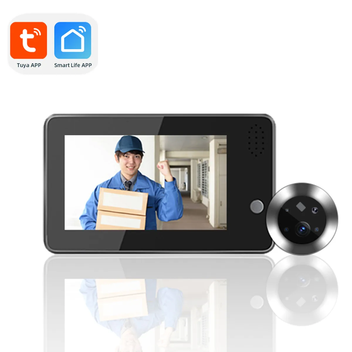 4,3 дюймовый IPS экран 2MP 1080P Tuya Smartlife WIFI IP дверной звонок Интерком видеодомофон визуальный домофон камера