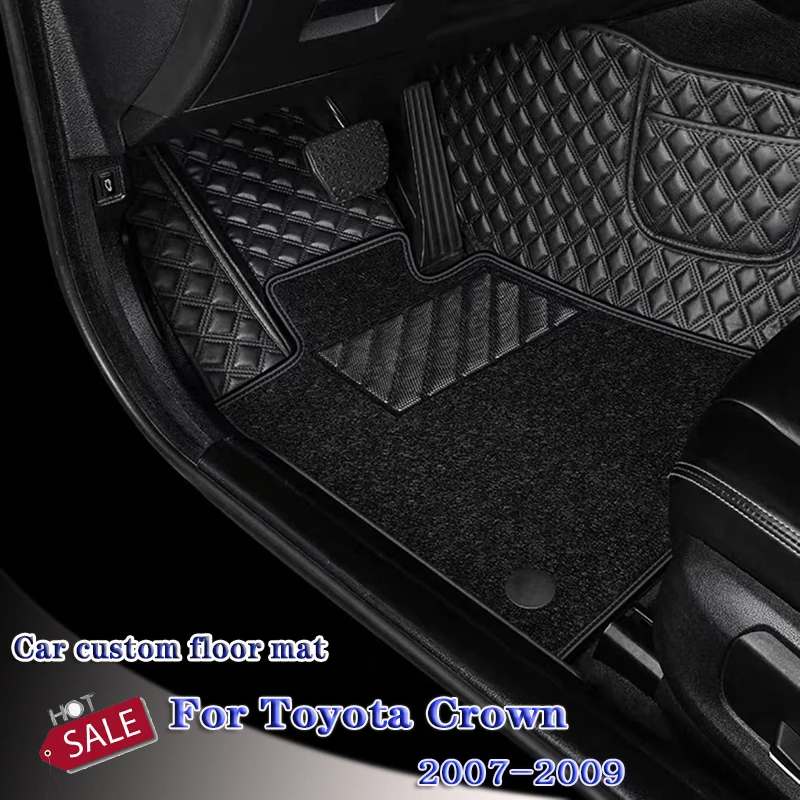 

Автомобильные коврики для Toyota Crown 2007 2008 2009, коврики для салона автомобиля, аксессуары, автозапчасти, педали, ножные колодки