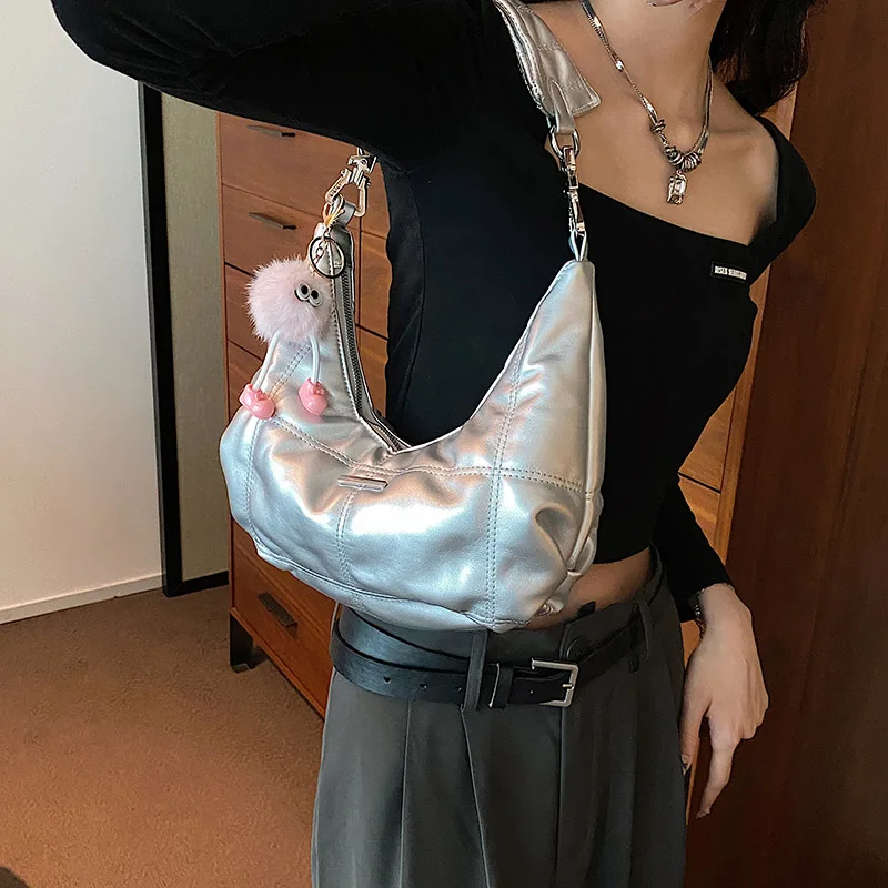 

Women Cloud Tote Bag Summer Fashion Underarm Bags Shoulder Bag Large Solid