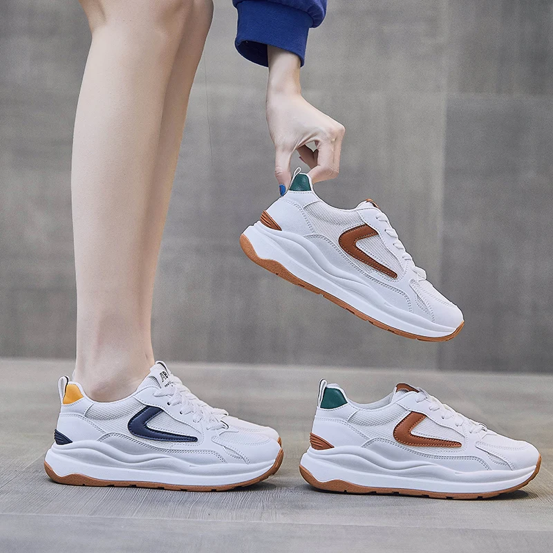 

Womens Trainers Sneakers Shoes For Women New Comfort Breathable PU Walking Shoe Sports Casual Vulcanized Shoes Zapatos De Mujer