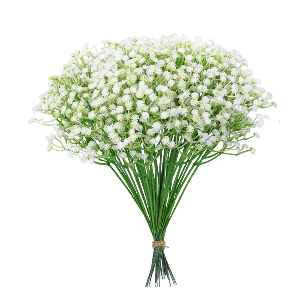 

Искусственные цветы MUFU белая гипсофила 20 шт.